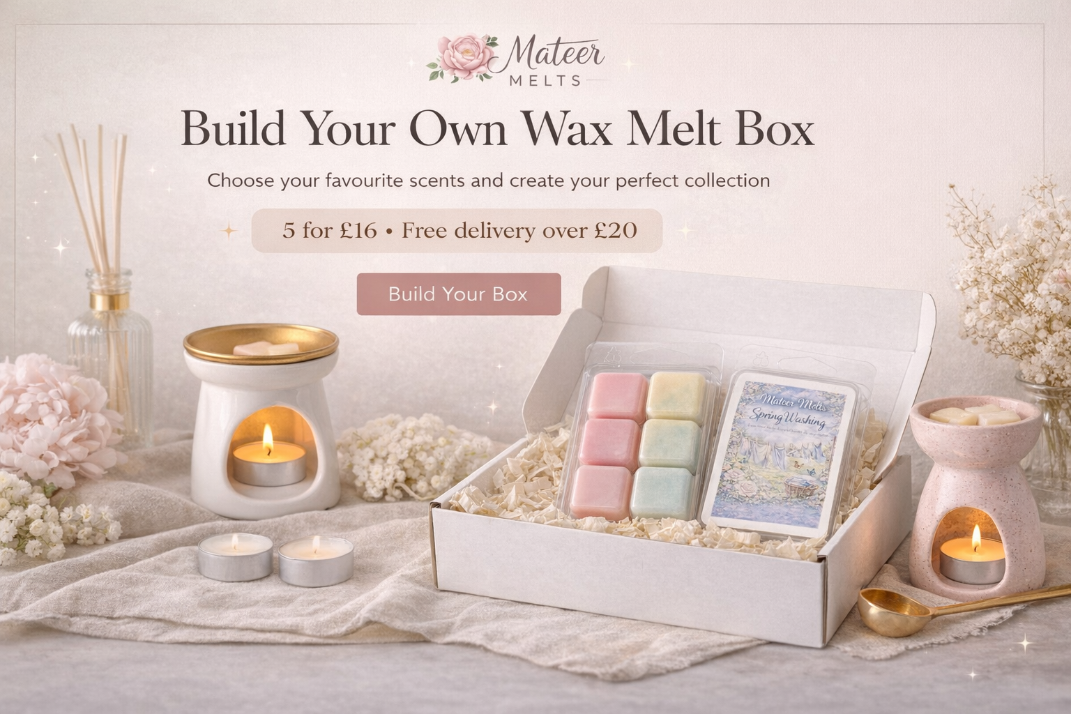 Build your own box of 5 wax melts